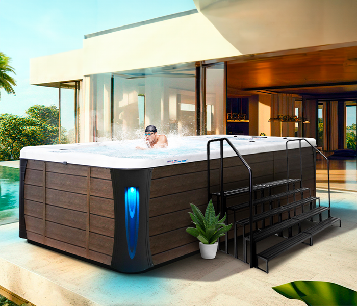 Calspas hot tub being used in a family setting - Kokomo